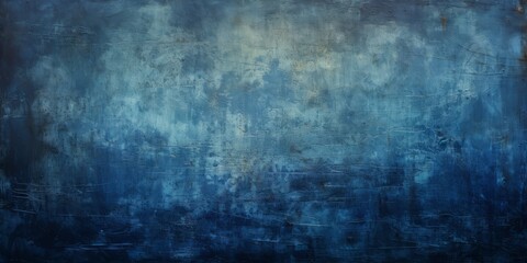serene navy and blue background with scratches and marks, Generative AI - obrazy, fototapety, plakaty