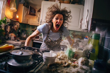 Household Havoc: A Woman's Anguish - Powered by Adobe