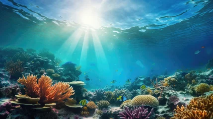 Foto op Aluminium A colorful underwater coral reef © Veniamin Kraskov