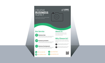 Creative Corporate & Business Flyer Brochure Template Design, abstract business flyer, vector template design.Creative modern bright concept circle round shape.Creative modern bright concept flyer.
