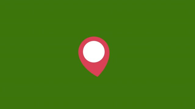 map pin icon animation.