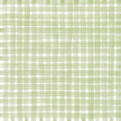 Sage Green Gingham Check Hand Drawn Background