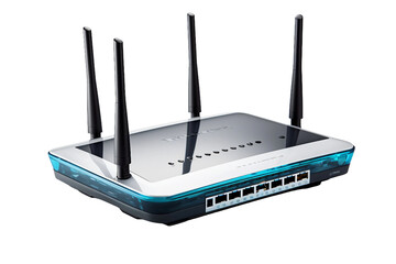 Router on Transparent Background. AI