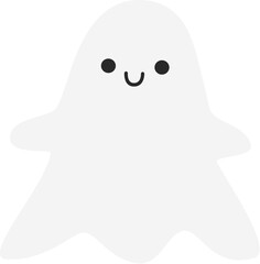 Halloween ghost cartoon character