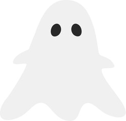 Halloween ghost cartoon character