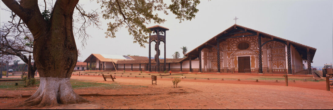 The Jesuit Missions of Chiquitos are located in Santa Cruz department in eastern Bolivia. Six of these former missions (all now secular municipalities) collectively were designated as a UNESCO World