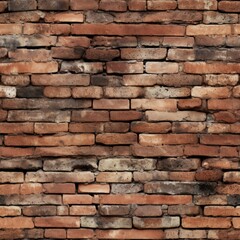 Brick Creative Abstract Photorealistic Texture. Screen Wallpaper. Digiral Art. Abstract Bright Surface Square Background. Ai Generated Vibrant Texture Pattern.