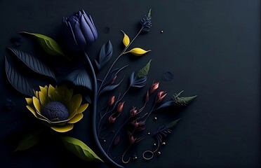 background with colourfull flowers