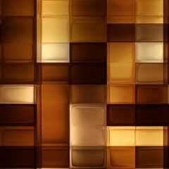 Brown Glass Creative Abstract Photorealistic Texture. Screen Wallpaper. Digiral Art. Abstract Bright Surface Square Background. Ai Generated Vibrant Texture Pattern.