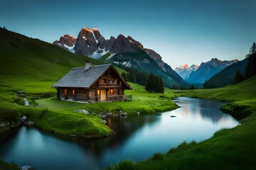 house on the lake