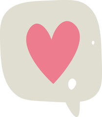 Heart Speech Bubble