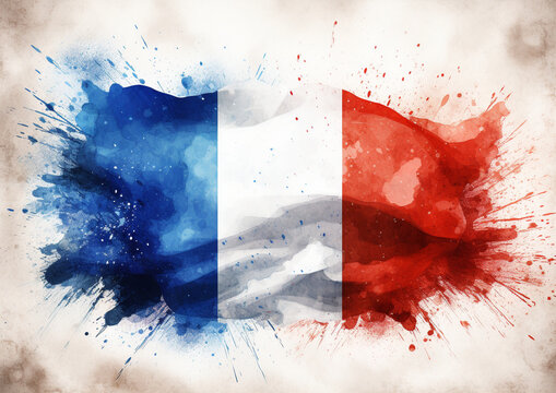 france flag artwork