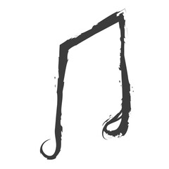 Music notes chalk doodle