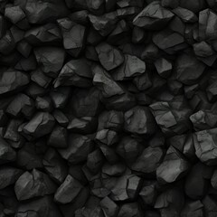 Coal Creative Abstract Photorealistic Texture. Screen Wallpaper. Digiral Art. Abstract Bright Surface Square Background. Ai Generated Vibrant Texture Pattern.