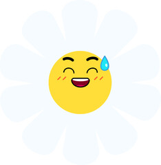 Daisy Flower Face Sweat Guilty