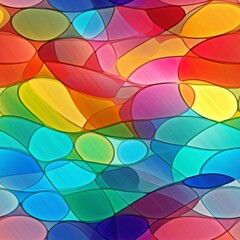 Colorful Glass Creative Abstract Photorealistic Texture. Screen Wallpaper. Digiral Art. Abstract Bright Surface Square Background. Ai Generated Vibrant Texture Pattern.