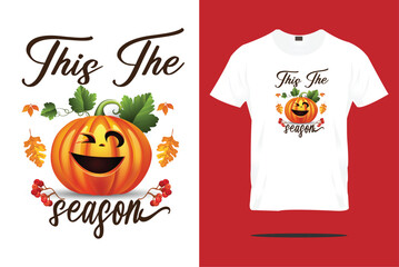 This the seson halloween theme t-shirt