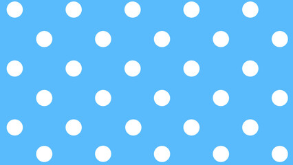 Blue seamless pattern with white polka dot 