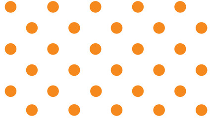Seamless pattern with orange polka dot  © Lara