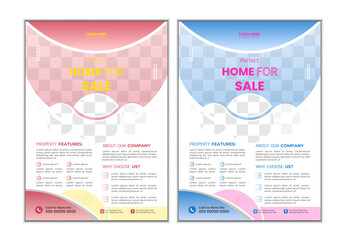 Real State Business Flyer Design, Home Selling Advertisement, Real Estate Trifold Brochure design, Advertising Marketing Leaflet Presentation Layout Vector Print
