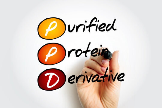 PPD - Purified Protein Derivative acronym, concept background