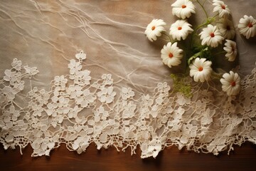 Antique lace plain texture background - stock photography