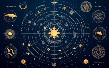 Obraz premium Celestial Dance of Star Constellations in the Night Sky