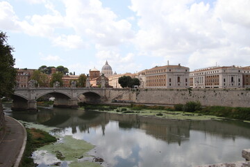San Angelo castle is one the major tourist sights in Rome and it was built as the mausoleum for Emperor Hadrian in the Roman period