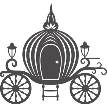 Kutsche mit transparentem Hintergrund 