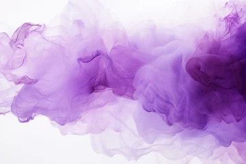 Foto op Canvas White background with purple haze. Generative AI © Ysabel