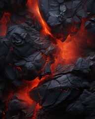 Lava plain texture background - stock photography