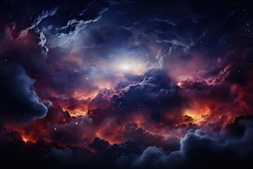 Fototapeta na wymiar Nebula plain texture background - stock photography