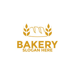Bread logo icon, bakery logo vector design template