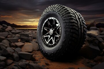 High-performance tires designed for rugged terrains and versatile vehicles. Generative AI