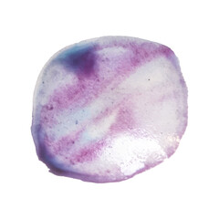 watercolor organic circle isolated in white vector textured element