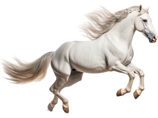 Obraz na płótnie Canvas Arabian Horse Majestic Gallop, Transparent
