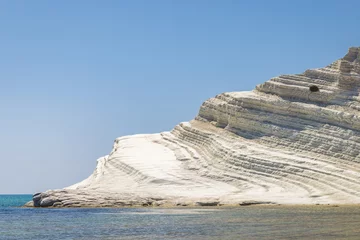 Cercles muraux Scala dei Turchi, Sicile The Scala dei Turchi - Stair of the Turks, rocky cliff on the coast of Realmonte, near Agrigento at Sicily, Italy, Europe.