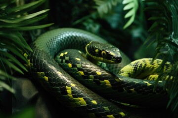 Fototapeta premium The original sin. The snake