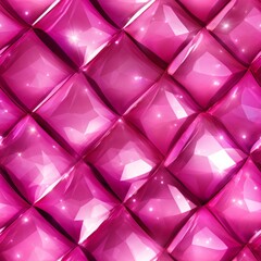 Pink Sapphire Crystal Creative Abstract Photorealistic Texture. Screen Wallpaper. Digiral Art. Abstract Bright Surface Square Background. Ai Generated Vibrant Texture Pattern.