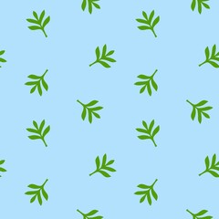 Floral seamless leaves pattern for wrapping paper and fabrics and fashion textiles and kids clothes print