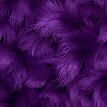 Violet Fur Creative Abstract Photorealistic Texture. Screen Wallpaper. Digiral Art. Abstract Bright Surface Square Background. Ai Generated Vibrant Texture Pattern. © Vector Juice