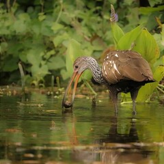 Limpkin Hunting at Silver Springs State Park Ocala Florida