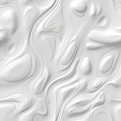 White Slime Creative Abstract Photorealistic Texture. Screen Wallpaper. Digiral Art. Abstract Bright Surface Square Background. Ai Generated Vibrant Texture Pattern.