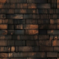 Wooden Shou Sugi Ban Creative Abstract Photorealistic Texture. Screen Wallpaper. Digiral Art. Abstract Bright Surface Square Background. Ai Generated Vibrant Texture Pattern.