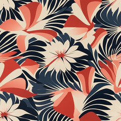 seamless floral pattern, this design was generated by an artificial intelligence	