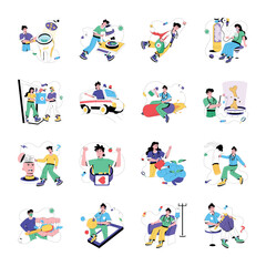 Modern Set of Medical Flat Illustrations