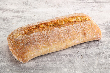 Italian ciabatta bread fresh and crust
