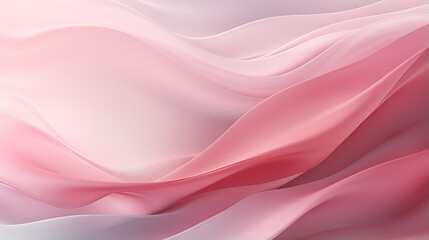 Fototapeta premium Abstract background with pink and white curved lines. 3d render illustration