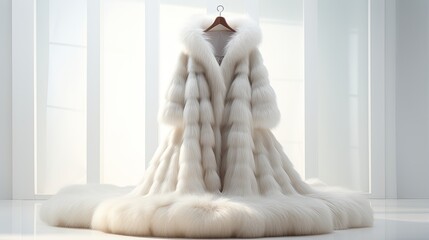 A stunning fur coat made from the finest mink. - obrazy, fototapety, plakaty