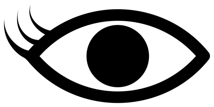 Eye outline icon. 